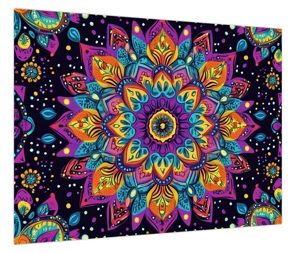 Obraz - Kalejdoskopowa mandala (70x50 cm)