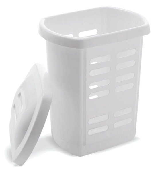 Biały kosz na pranie Addis Linen Hamper White, 60 l