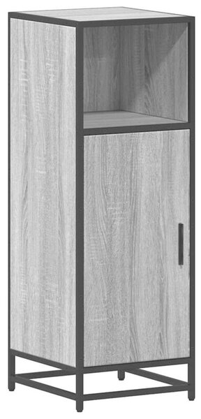 Szafka łazienkowa sonoma szara 35x37,5x100 cm drewno klejone