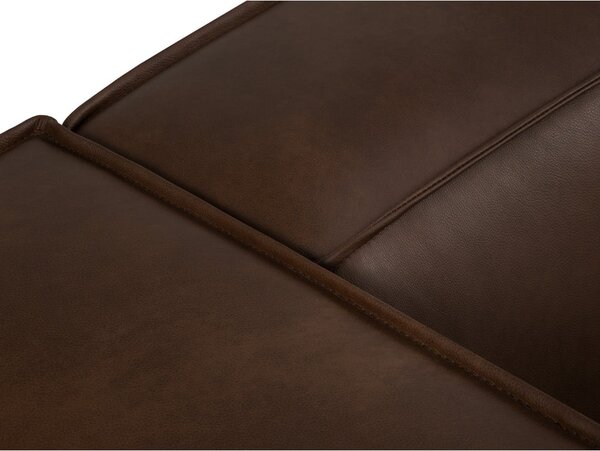 Ciemnobrązowy skórzany fotel Madame – Windsor & Co Sofas