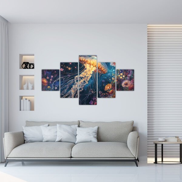 Obraz - Magiczna meduza (125x70 cm)