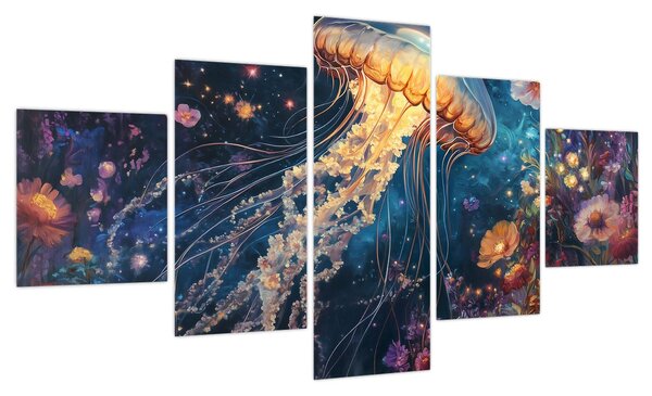Obraz - Magiczna meduza (125x70 cm)