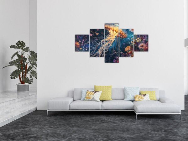 Obraz - Magiczna meduza (125x70 cm)
