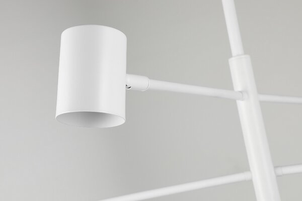 NOWOCZESNA LAMPA SUFITOWA WISZĄCA BIAŁA DORA W6