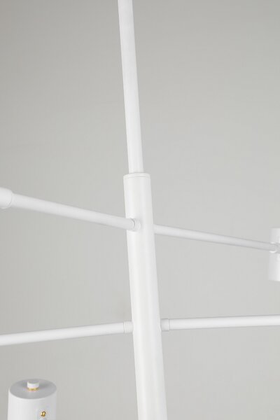 NOWOCZESNA LAMPA SUFITOWA WISZĄCA BIAŁA DORA W6