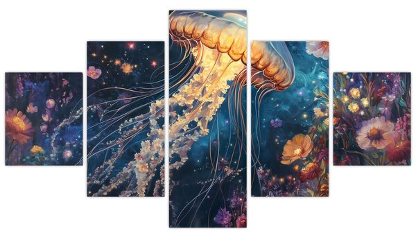 Obraz - Magiczna meduza (125x70 cm)