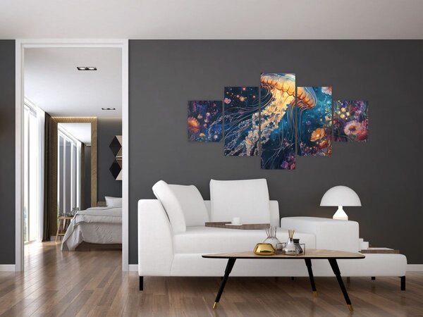 Obraz - Magiczna meduza (125x70 cm)