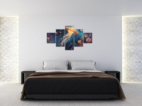 Obraz - Magiczna meduza (125x70 cm)