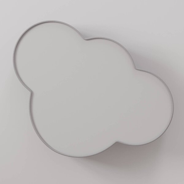 Lampa sufitowa Cloud TK Lighting, możliwość ściemniania, aluminiowy / szary / cynkowy, salon / jadalnia, tkanina / materiał / jedwab, młodzieżowy