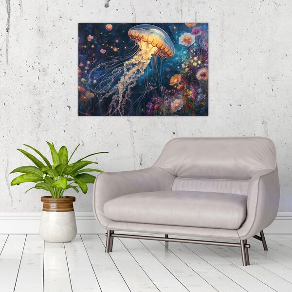 Obraz - Magiczna meduza (70x50 cm)
