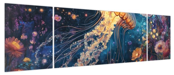 Obraz - Magiczna meduza (170x50 cm)