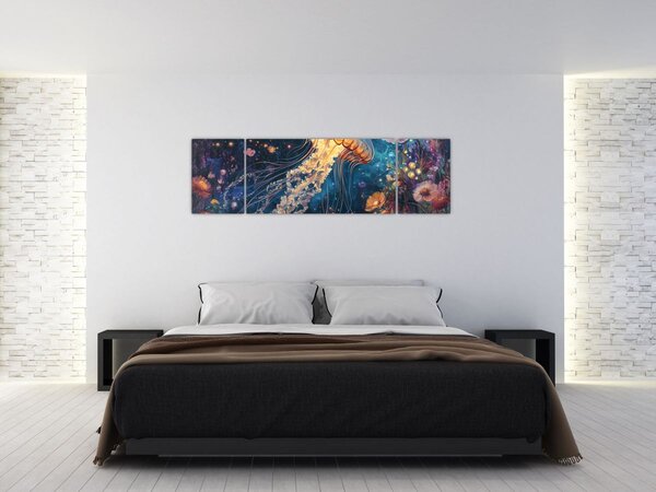 Obraz - Magiczna meduza (170x50 cm)