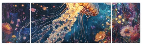 Obraz - Magiczna meduza (170x50 cm)