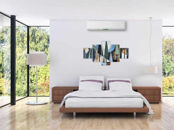 Obraz - Naturalna geometria abstrakcyjna II. (125x70 cm)