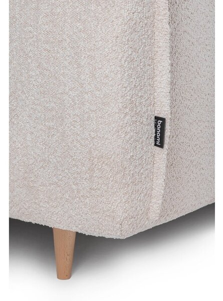 Beżowa rozkładana sofa z materiału bouclé 215 cm Patti – Bonami Selection