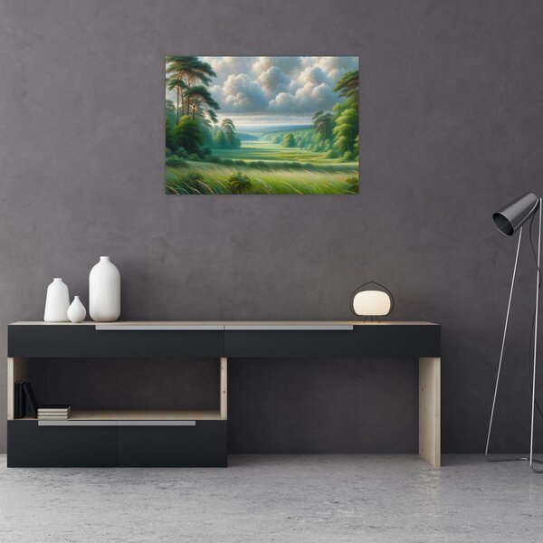Obraz - Zielony krajobraz (70x50 cm)