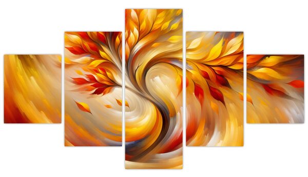 Obraz - Jesienne drzewo (125x70 cm)