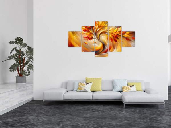Obraz - Jesienne drzewo (125x70 cm)