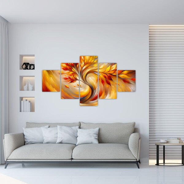 Obraz - Jesienne drzewo (125x70 cm)