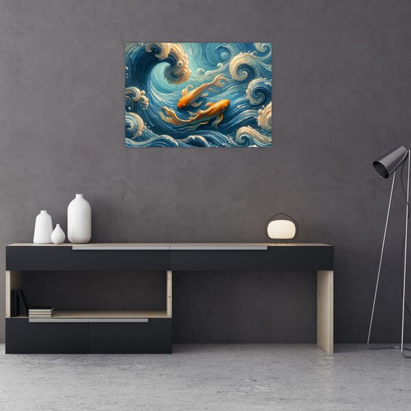 Obraz - Złote rybki (70x50 cm)