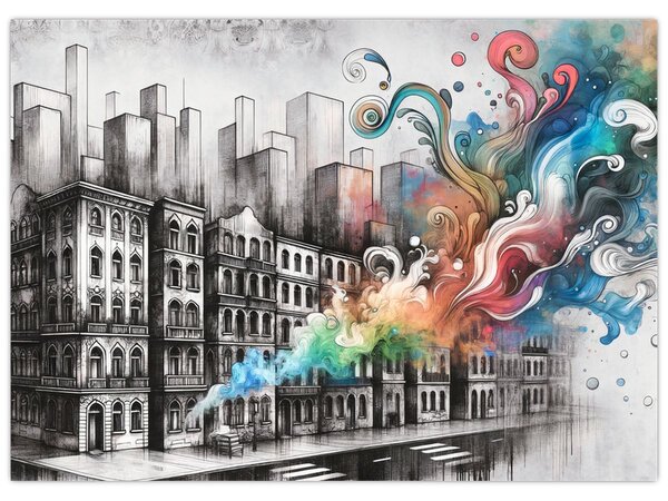 Obraz - Przemysłowe życie (70x50 cm)