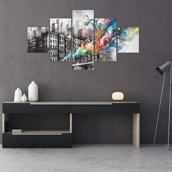 Obraz - Przemysłowe życie (125x70 cm)