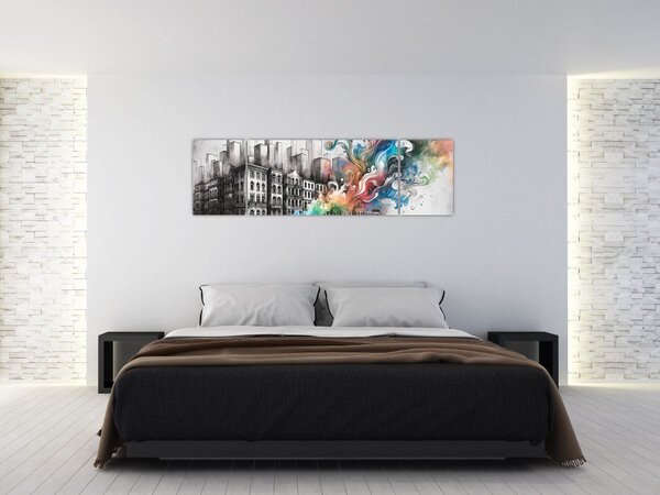 Obraz - Przemysłowe życie (170x50 cm)