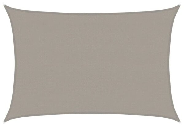 Żagiel przeciwsłoneczny, 160 g/m², jasnoszary, 4x6 m, hdpe