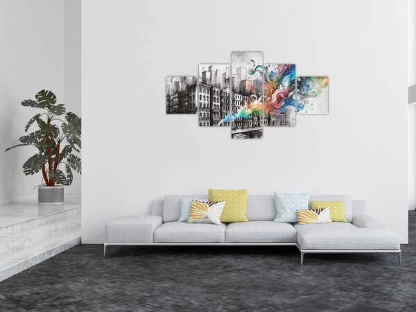 Obraz - Przemysłowe życie (125x70 cm)