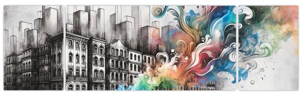 Obraz - Przemysłowe życie (170x50 cm)