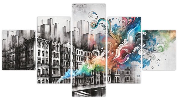 Obraz - Przemysłowe życie (125x70 cm)