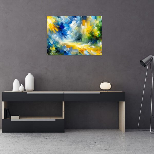 Obraz - Abstrakcyjny słoneczny dzień (70x50 cm)