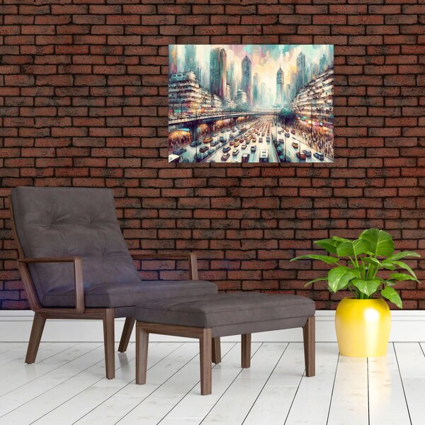 Obraz - Życie w wielkim mieście (70x50 cm)