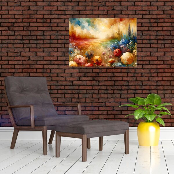 Obraz - Kolorowa łąka (70x50 cm)