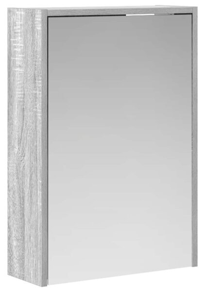 Szafka z lustrem do łazienki szary sonoma 43 x 16 x 62.5 cm