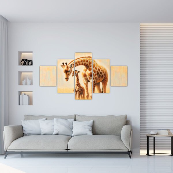 Obraz - Żyrafy (125x70 cm)