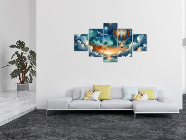Obraz - Lot pod nocnym niebem (125x70 cm)
