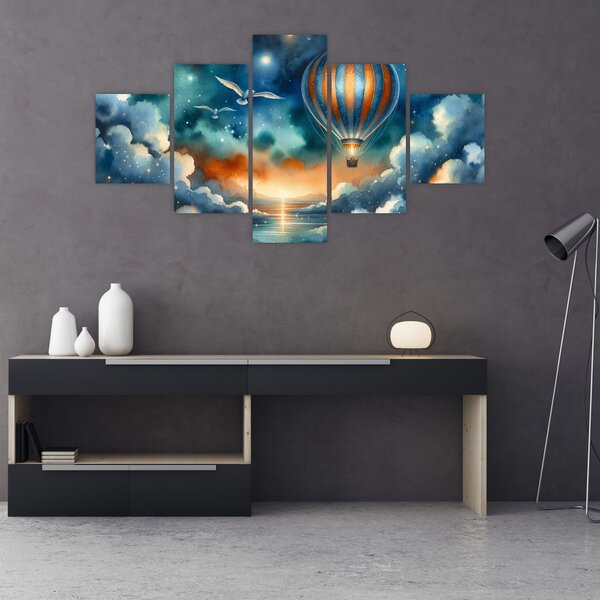 Obraz - Lot pod nocnym niebem (125x70 cm)