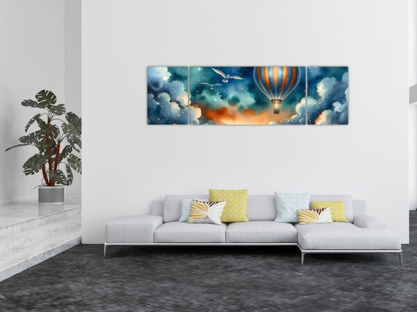 Obraz - Lot pod nocnym niebem (170x50 cm)