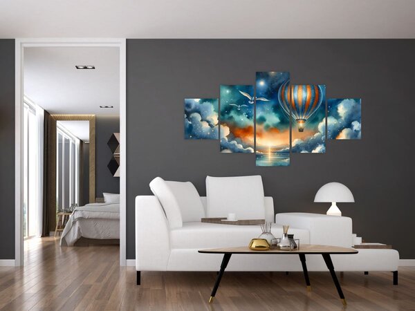 Obraz - Lot pod nocnym niebem (125x70 cm)