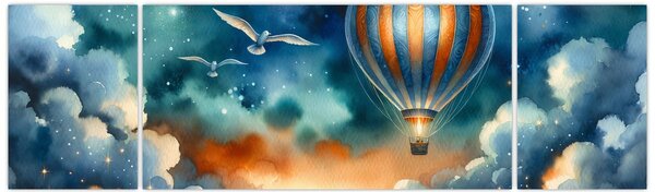 Obraz - Lot pod nocnym niebem (170x50 cm)