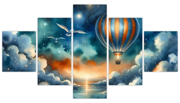 Obraz - Lot pod nocnym niebem (125x70 cm)