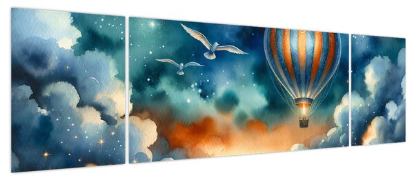 Obraz - Lot pod nocnym niebem (170x50 cm)