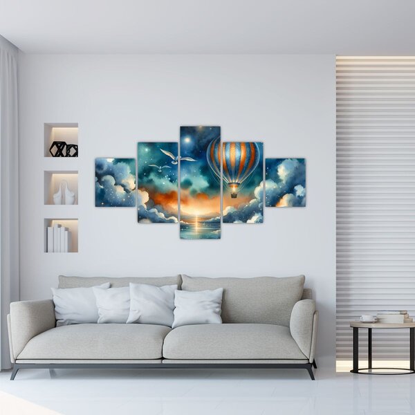Obraz - Lot pod nocnym niebem (125x70 cm)
