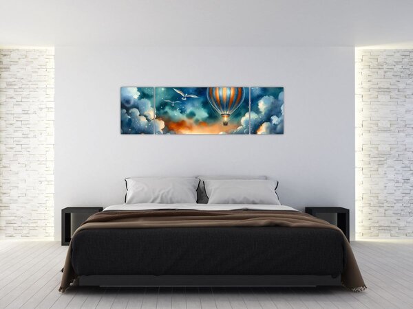 Obraz - Lot pod nocnym niebem (170x50 cm)