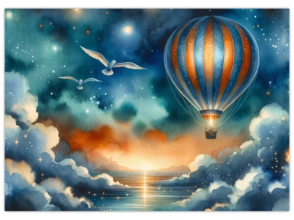 Obraz - Lot pod nocnym niebem (70x50 cm)
