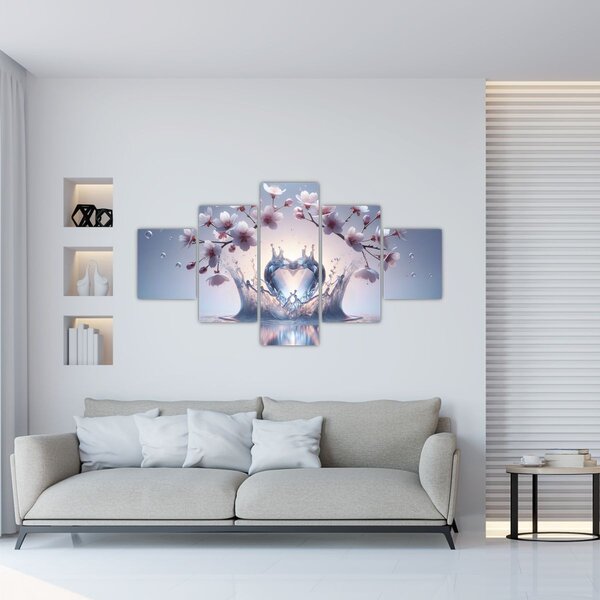 Obraz - Diamentowe serce (125x70 cm)