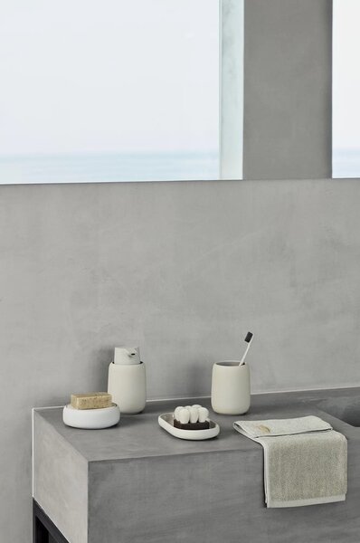 Kremowa ceramiczna mydelniczka Sono – Blomus