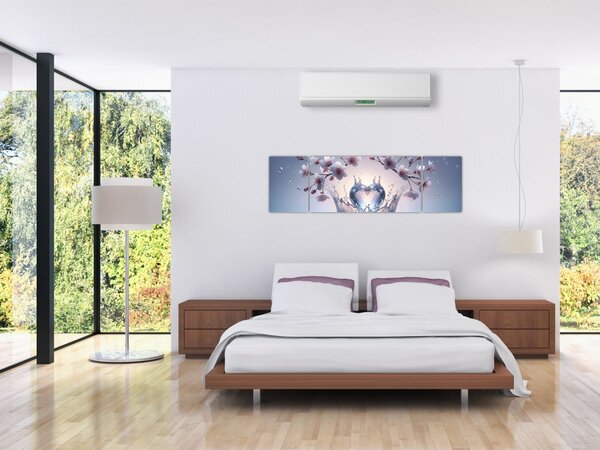 Obraz - Diamentowe serce (170x50 cm)