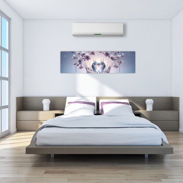 Obraz - Diamentowe serce (170x50 cm)